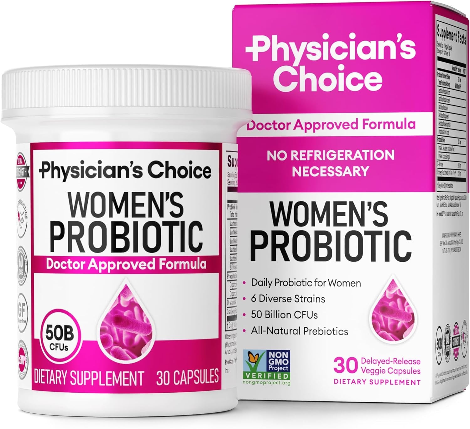Women's Probiotic - PH Balance, Digestive, UT, & Feminine Health-50 Billion CFU for PH Balance, Digestive & Feminine Health