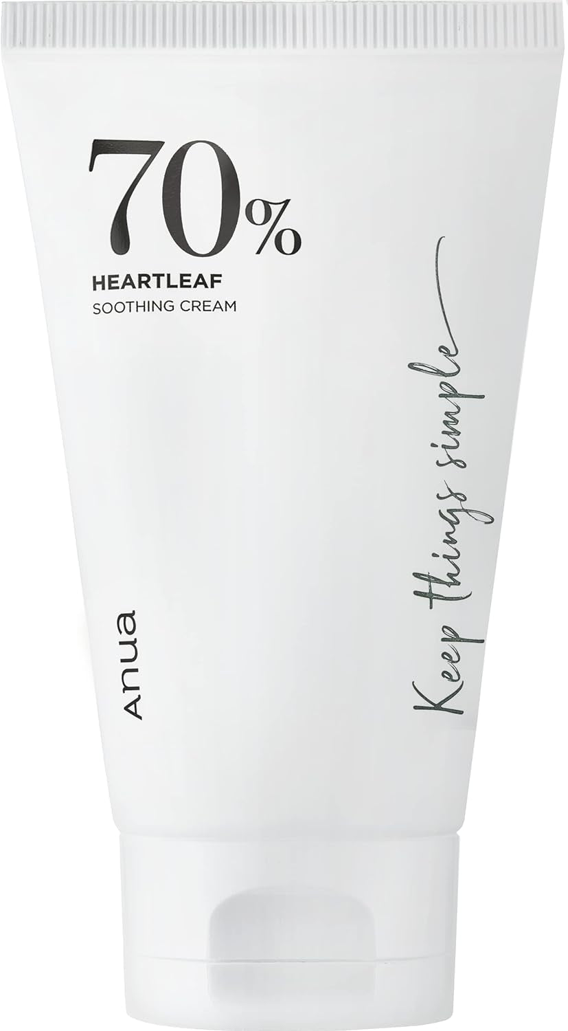 ANUA - Heartleaf 70% Soothing Cream 100Ml (3.38Oz) | Non-Sticky, Soothing, Heartleaf, for Combination Skin, Moisturizing, CICA, Panthenol