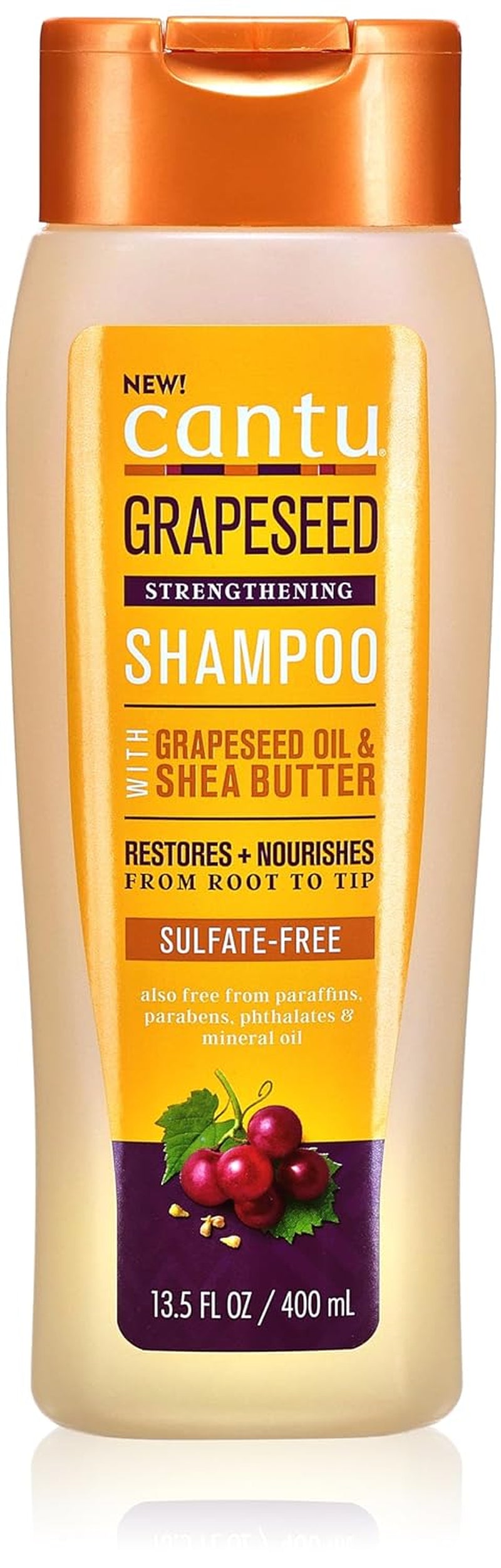 Cantu Grapeseed Hydrating Sulfate Free Shampoo, 13.5 Fl Oz