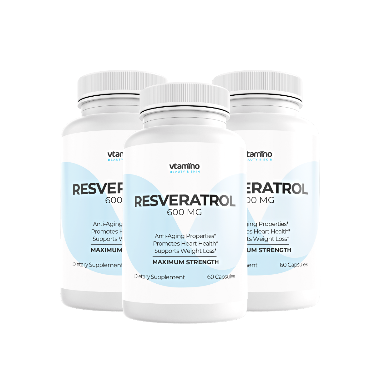 vtamino Resveratrol-Slows The Signs of Aging & Cell Damage (60 Days Supply)